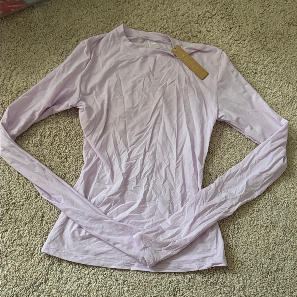 SKIMS Light Purple Long Sleeve Top